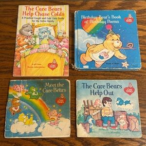 LOT Meet the Care Bears Help Out Help Chase Colds Birthday Bears Book of Poems
